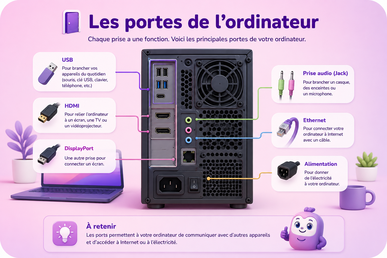 Les ports d’un ordinateur